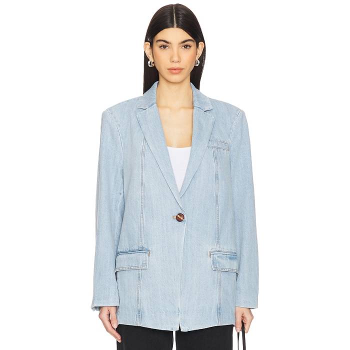 ゲストゥース Gestuz 【 Vella Blazer Women Light Blue Washed 】 ブレイザー レディース 青み 青色