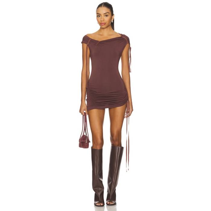 I.am.gia 【 Asha Mini Dress Women Mahogany 】 お召しもの レディース