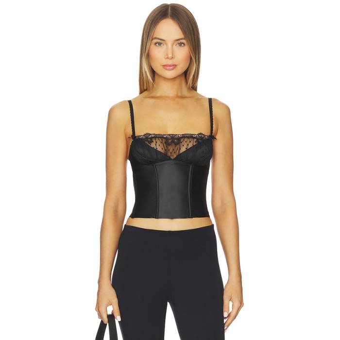 For Love & Lemons 【 Papillon Bustier Women Black 】 レディース 黒色 ブラック｜スニケス