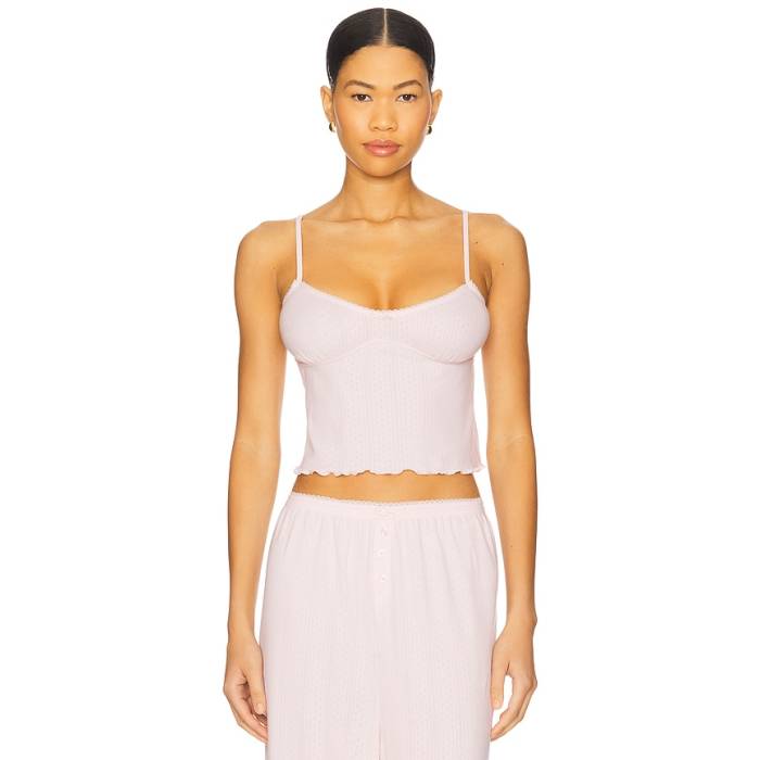 For Love \u0026 Lemons 【 Elliana Sleep Top Women Dusty Pink 】 レディース pink サクラ色