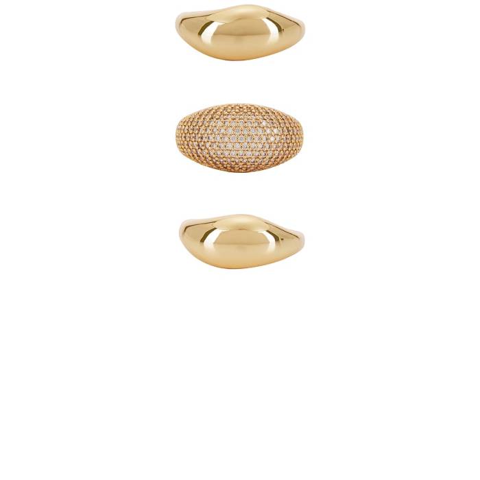 エティカ Ettika 【 Timeless Glamour Ring Set Women Gold 】 レディース ゴールド|スニケス