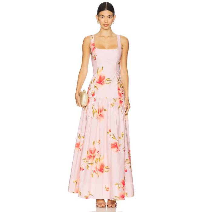 Lovers And Friends 【 Petal Maxi Dress Women Pink Nola Floral 】 お召しもの レディース pink サクラ色