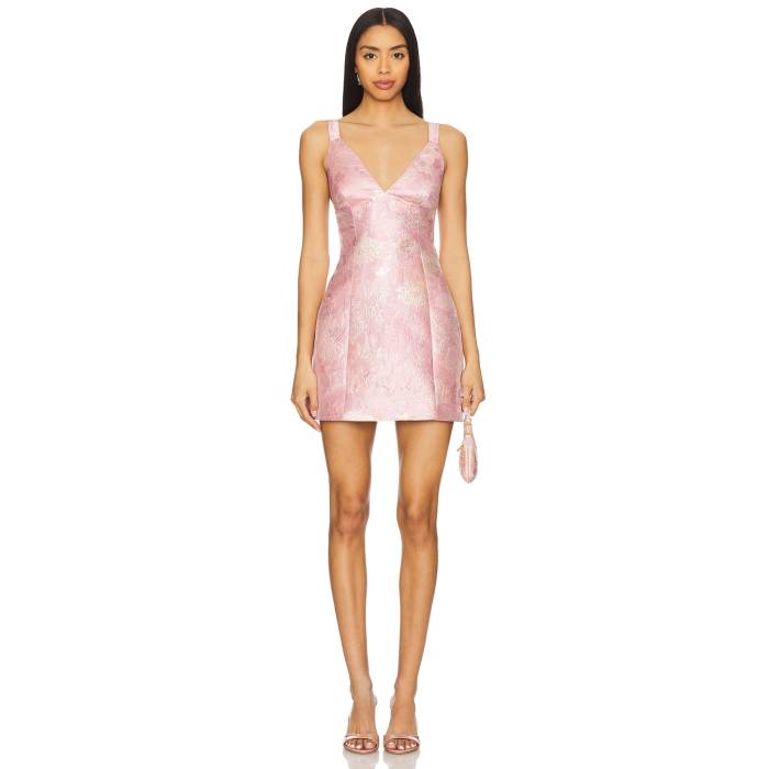 Cara Cara 【 Naples Dress Women Floral Matelasse Pink 】 ドレス レディースファッション ドレス レディース pink ピンク 66,605円