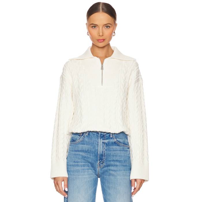 Simkhai 【 Lourdes Long Sleeve Pullover Women Ivory 】 Sleeve 衣袂 レディース 象牙色