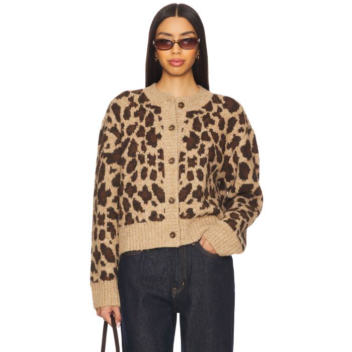 Lovers And Friends 【 Florent Cardigan Women Leopard 】 ジレー レディース ヒョウ柄 レオパード