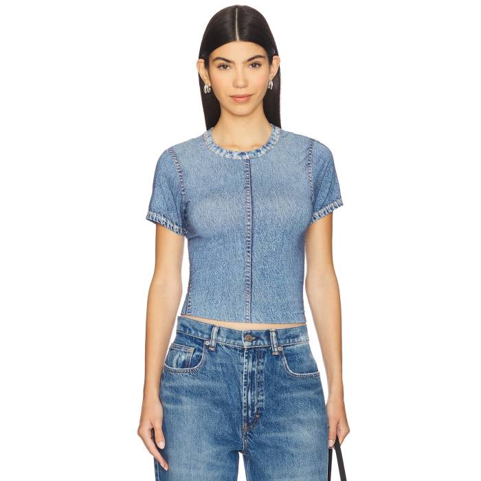 ラグアンドボーン Rag & Bone 【 Miramar Jersey Baby Tee Women Minetta 】 ジャージ Tシャツ レディースファッション トップス Tシャツ カットソー レディース