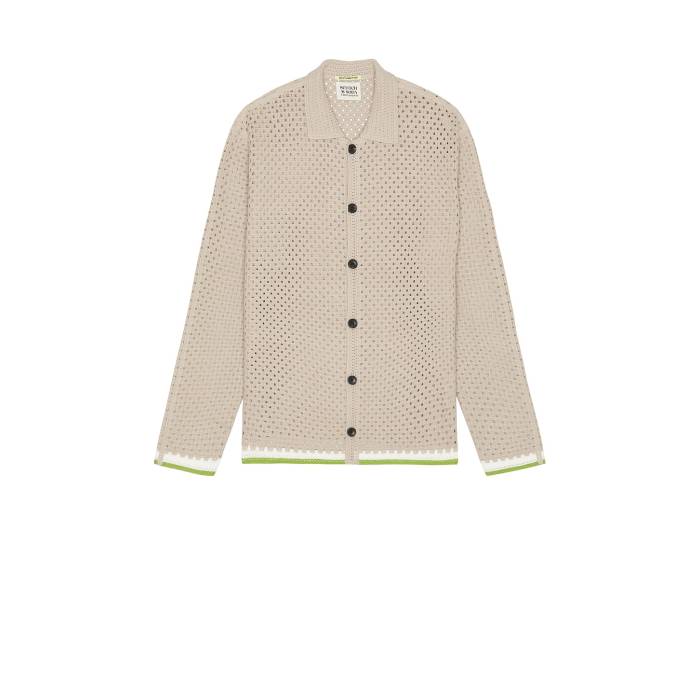 スコッチアンドソーダ Scotch \u0026 Soda 【 Crochet Long Sleeve Shirt Men Highway 】 Sleeve 捩り メンズ