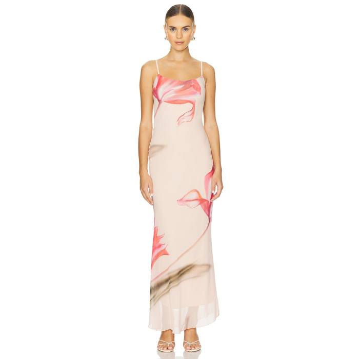 Musier Paris 【 Avina Dress Women Nude With Rose Print 】 ドレス レディースファッション ドレス レディース Rose ローズ