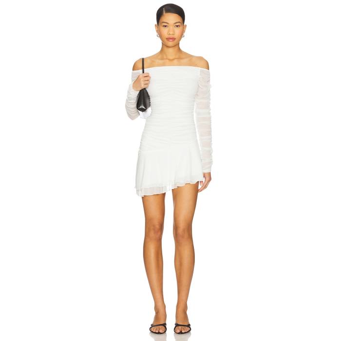 Ow Collection 【 X Revolve Simone Mini Dress Women White 】 ドレス レディースファッション ドレス レディース 白色 ホワイト