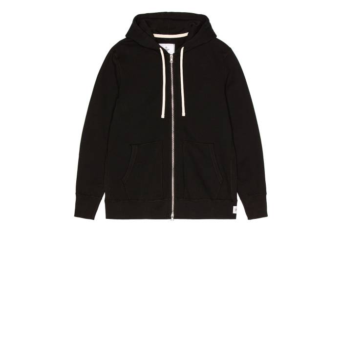 レイニングチャンプ Reigning Champ 【 Full Zip Hoodie Men Black 】 フーディー パーカー メンズファッション トップス パーカー メンズ 黒色 ブラック
