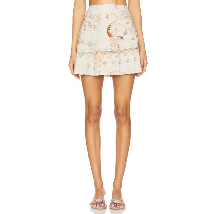 Roame. 【 Mabel Mini Skirt Women Vintage Treasures Natural 】 レディースファッション ボトムス スカート レディース vintage ビンテージ・ヴィンテージ ナチュラル