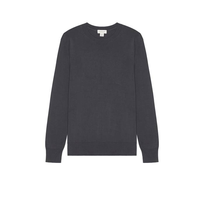 カルバンクライン Calvin Klein 【 Tonal Logo Smooth Cotton Crewneck Sweater Men Ebony 】 ロゴ スムース トレーナー メンズファッション トップス ニット セーター メンズ 15,840円