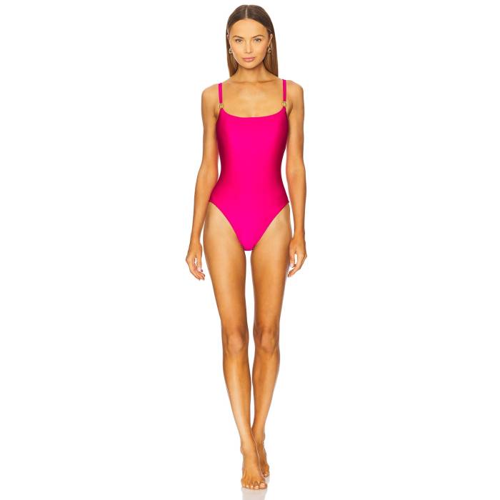 L\u0027agence 【 Remi One Piece Swimsuit Women Fuchsia 】 水泳着 レディース