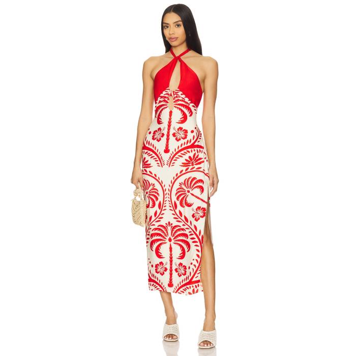 セブンワンダー Seven Wonders 【 Isla Midi Dress Women Isla Print 】 お召しもの レディース ドレス-レディースファッション