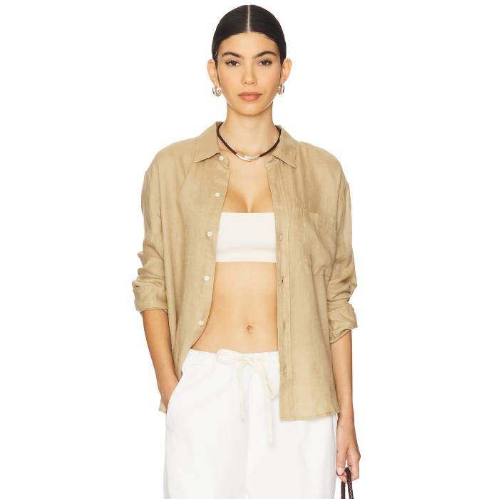 シチズンズオブヒューマニティ Citizens Of Humanity 【 Kayla Shrunken Shirt Women Gobi 】 レディース