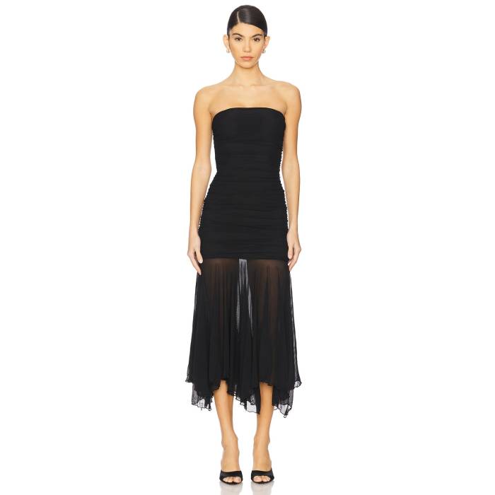 Superdown 【 Amaris Strapless Dress Women Black 】 ドレス レディース 黒色 ブラック｜スニケス