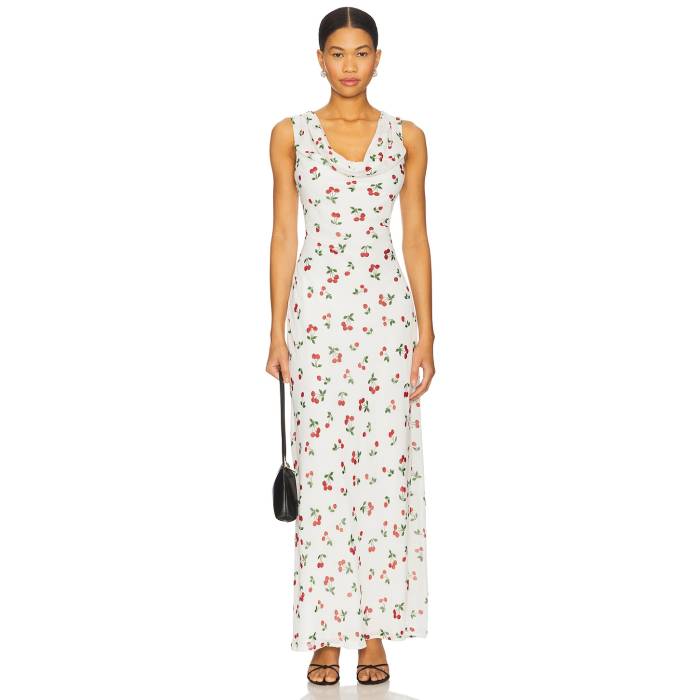More To Come 【 Gwen Maxi Dress Women White Cherry 】 お召しもの レディース 白いこと 白いこと