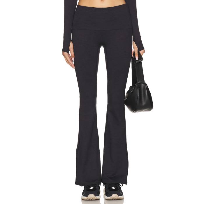 Wellbeing + Beingwell 【 Loungewell Monte Foldover Pant Women Quiet Grey Heather 】 パンツ レディースファッション ボトムス パンツ レディース 灰色 グレー heather ヘザー