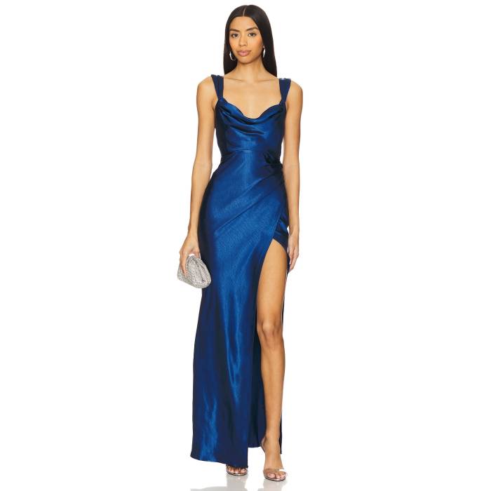 Runaway The Label 【 X Revolve Havanna Maxi Dress Women Navy 】 ドレス レディースファッション ドレス レディース 紺色 ネイビー