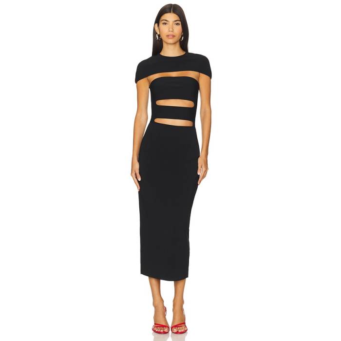 Cult Gaia 【 Rianna Knit Dress Women Black 】 編み物 御召しもの レディース 黒いこと 黒いこと