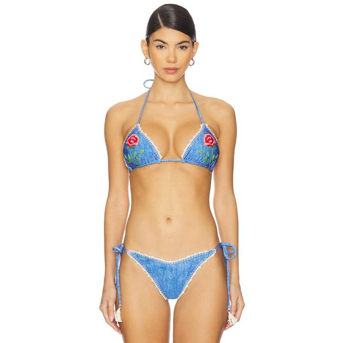 Capittana 【 Lia Roses Denim Bikini Top Women Denim 】 デニム レディース デニム｜スニケス