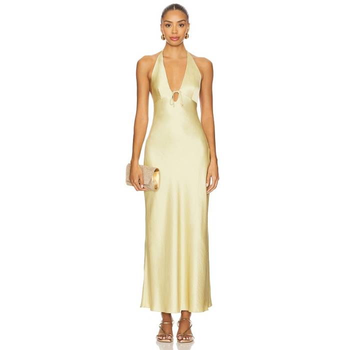 Nia 【 Otis Dress Women Lemongrass 】 御召しもの レディース