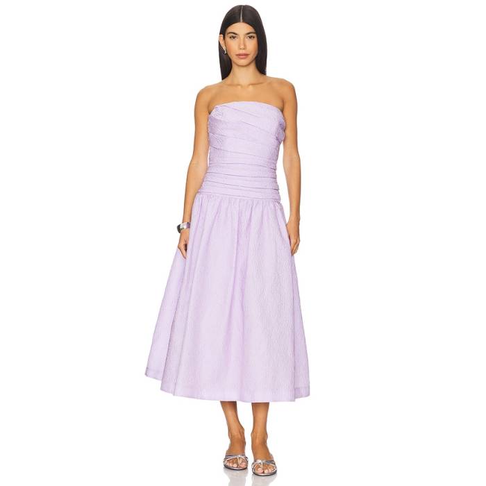 Rachel Gilbert 【 Sophia Strapless Dress Women Lilac 】 お召しもの レディース