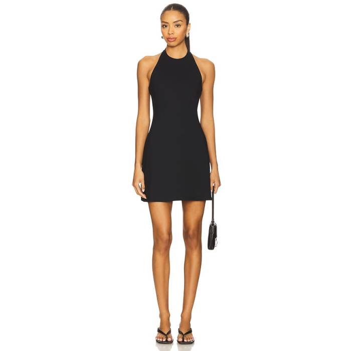 スサナモナコ Susana Monaco 【 Halter Flare Dress Women Black 】 お召しもの レディース 黒いこと 黒いこと レディースファッション-ドレス
