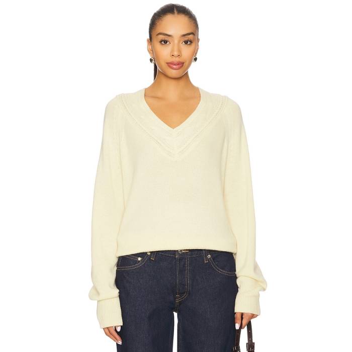 Guest In Residence 【 The Varsity V Sweater Women Mist 】 調教師 レディース