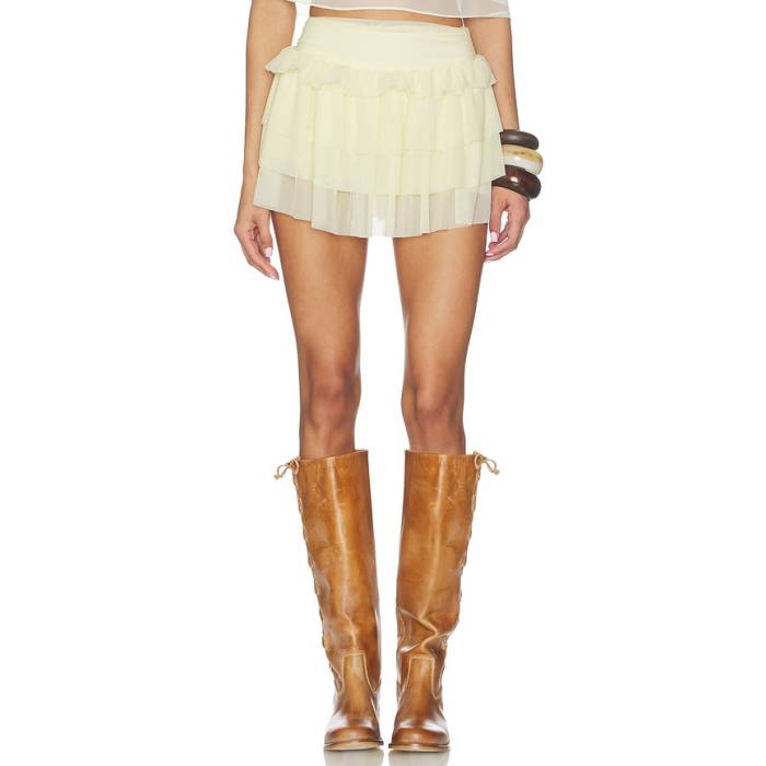Majorelle 【 Luna Skort Women Butter Yellow 】 レディース yellow 黄味がかった・黄色