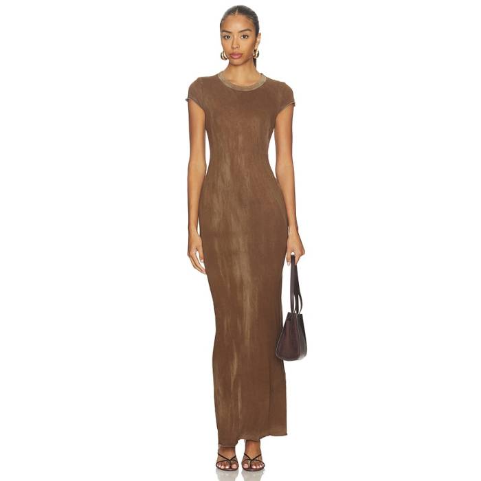 Cotton Citizen 【 Marbella Tee Maxi Dress Women Vintage Hazelnut 】 Tシャツ ドレス レディース vintage ビンテージ・ヴィンテージ｜スニケス