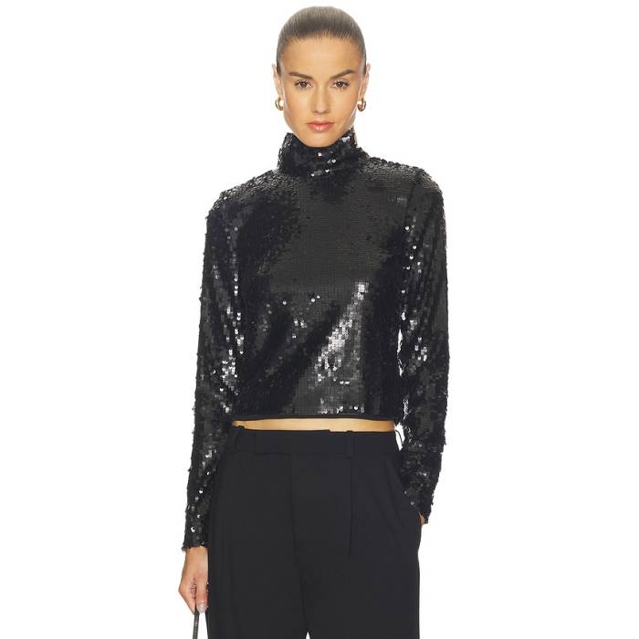 ラグアンドボーン Rag \u0026 Bone 【 Lucy Sequin Turtleneck Women Black 】 レディース 黒いこと 黒いこと