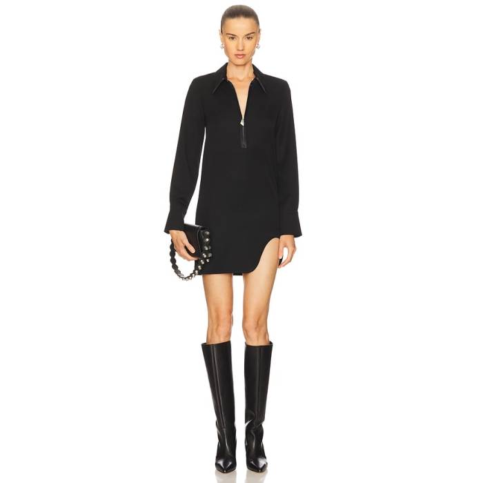 ジ・アティコ The Attico 【 Mini Dress Women Black 】 御召しもの レディース 黒いこと 黒いこと