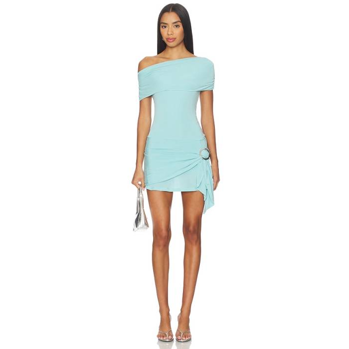 Peachy Den 【 Amelia Bandeau Romper Women Pale Aqua 】 ロンパース レディース アクア