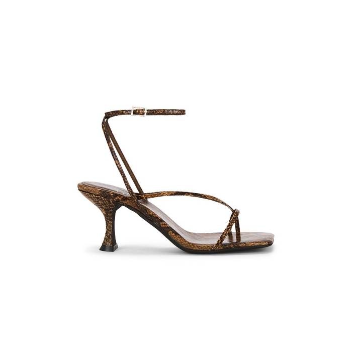 ジェフリーキャンベル Jeffrey Campbell 【 Fluxx Sandal Women Brown Multi Python 】 レディース 赤銅色 赤銅色