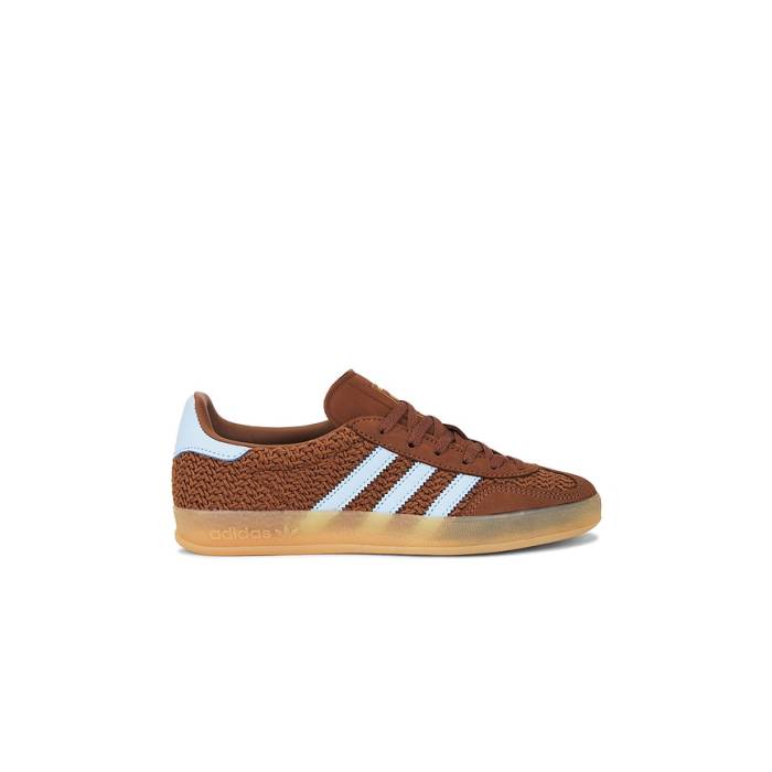 アディダス Adidas Originals 【 Gazelle Indoor Women Preloved Brown, Clear Sky, \u0026Amp; Gum 】 ガゼル レディース