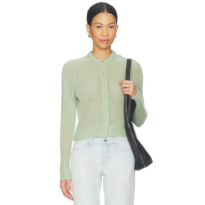 Re/Done 【 Slim Cashmere Cardigan Women Melon 】 slim か細い ジレー レディース