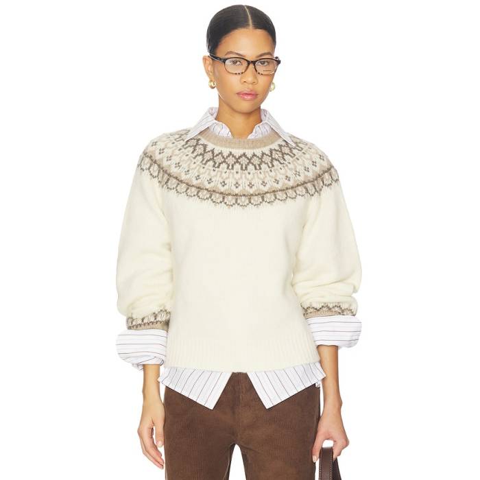ペイジ Paige 【 Misha Sweater Women Ivory Multi 】 トレーナー レディース アイボリー｜スニケス