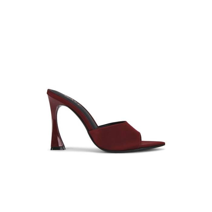Raye 【 Cristina Sandal Women Burgundy Satin 】 レディース ぶどう酒色・バーガンディー 繻子
