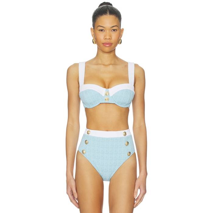 L\u0027agence 【 Alexandria Bikini Top Women Powder Blue 】 レディース 青み 青色