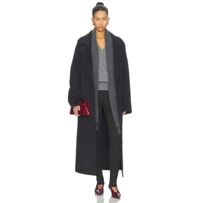 Seroya 【 Lyli Wool Coat Women Dark Charcoal 】 レディース 濃灰色