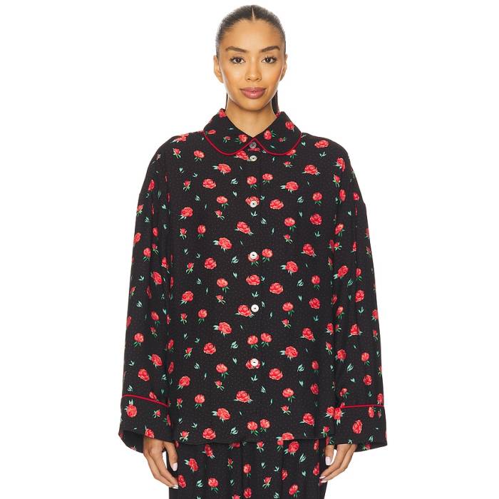 Sleeper 【 Pastelle Oversized Shirt \u0026 Pants Women Print Poppies 】 レディース