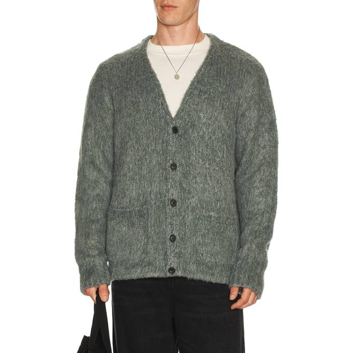 オールセインツ Allsaints 【 Tobie Cardigan Men Nordic Green 】 ジレー メンズ green 緑・緑であること