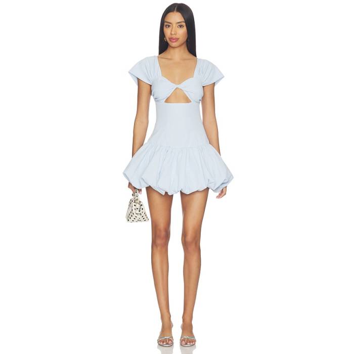 More To Come 【 Adda Mini Dress Women Baby Blue 】 お召しもの レディース 青み 青色