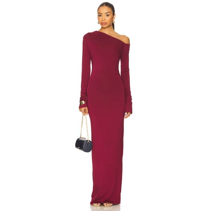 Superdown 【 Advice Maxi Dress Women Oxblood 】 御召しもの レディース 赤・オックスブラッド