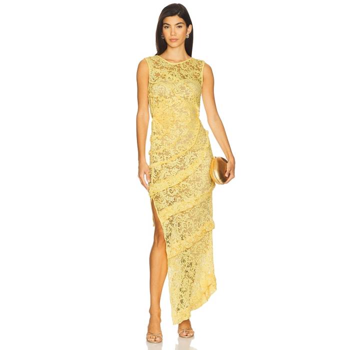 Georgia Hardinge 【 Spiral Dress Women Lemon 】 御召しもの レディース
