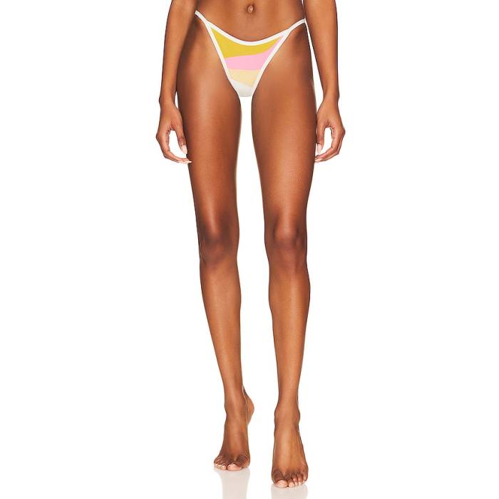 Lspace 【 Daybreak Bikini Bottom Women Sunshine Gold, Guava, Golden Hour, \u0026Amp; Cream 】 ズボン ボトムス レディース 皮膚軟化剤