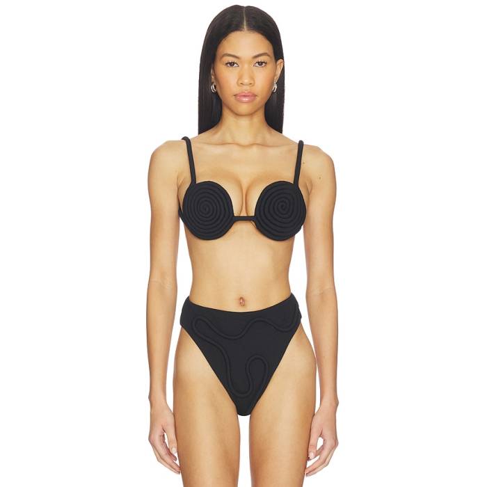 Nau Bikinis 【 Athens Bikini Top Women Black 】 レディース 黒いこと 黒いこと