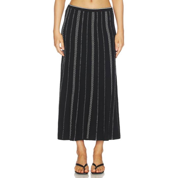 Proenza Schouler White Label 【 Proenza Schouler Morena Skirt Women Black \u0026Amp; White 】 レディース 黒いこと 黒いこと 白いこと 白いこと