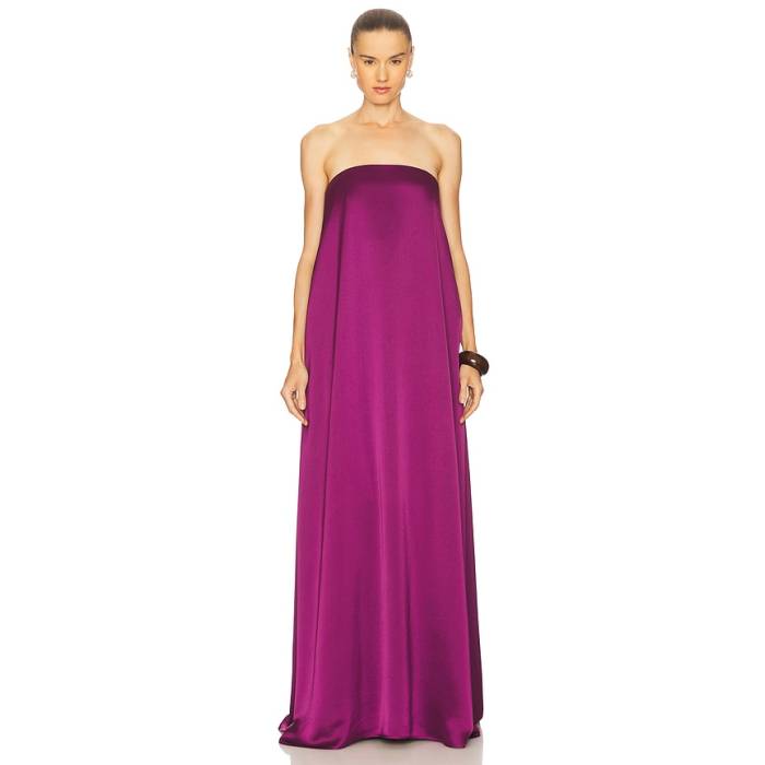 Anna Quan 【 Delfina Dress Women Grape 】 御召しもの レディース